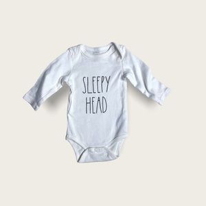 Rae Dunn | Unisex Long Sleeve Onesie 3-6 Months